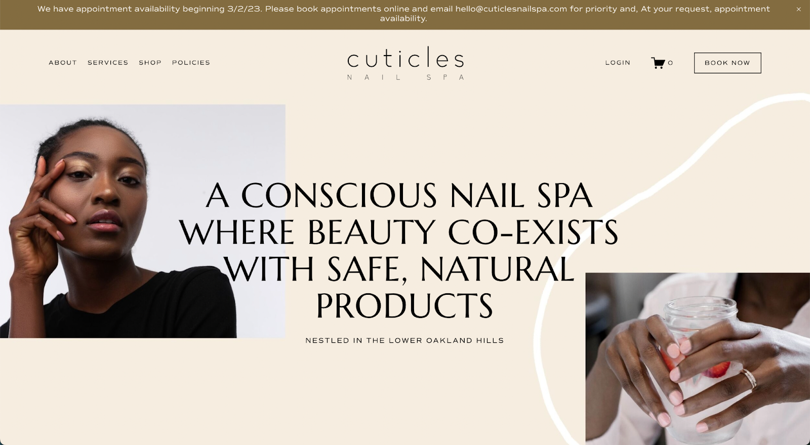 Nail websites store